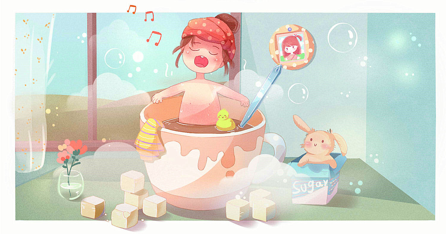 [牛小美]画下温暖的肥兔兔-连载封面